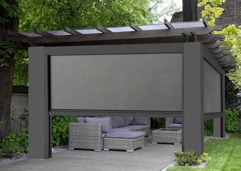 Manual Roller Blind Hand-Crank Aluminum Pergola suppliers